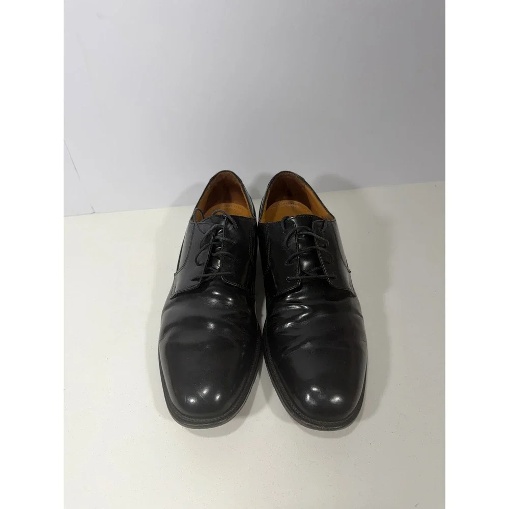 Bostonian First Flex Mens Black Leather Plain Toe Derby‎ Dress Shoes 25070 11 M